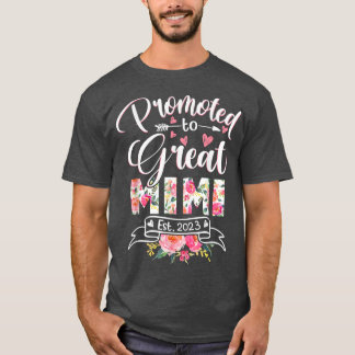 Gepromoveerd naar Great Mimi Est 2023 Floral First T-shirt
