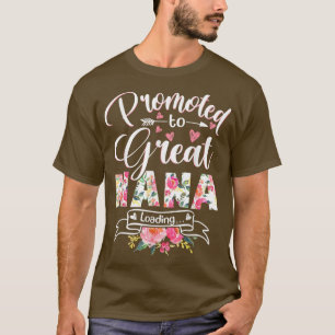 Gepromoveerd naar Great Nana Est 2022 Floral First T-shirt