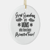 Gepromoveerd naar grootmoeder keramisch ornament (Rechts)