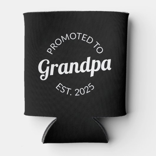 Gepromoveerd naar opa Est. 2025 I Blikjeskoeler (Voorkant)