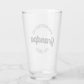 Gepromoveerd naar opa Est. 2025 I Glas (Achterkant)