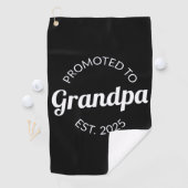 Gepromoveerd naar opa Est. 2025 I Golfhanddoek (Insitu)