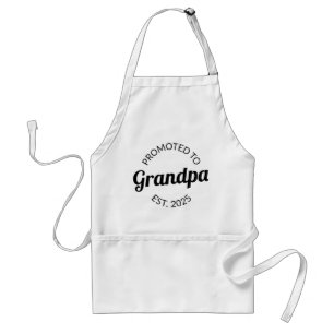 Gepromoveerd naar opa Est. 2025 I Standaard Schort