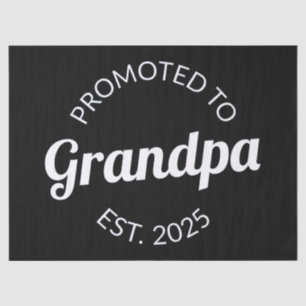 Gepromoveerd naar opa Est. 2025 I Tissuepapier