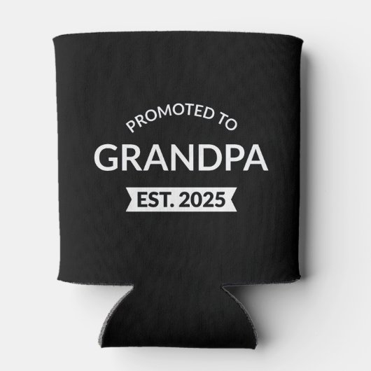 Gepromoveerd naar opa Est. 2025 II Blikjeskoeler (Achterkant)