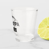Gepromoveerd naar opa Est. 2025 II Shot Glas (Rechts)