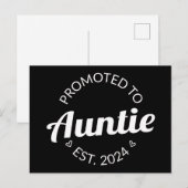 Gepromoveerd naar tante Est. 2024 I Briefkaart (Voorkant / Achterkant)