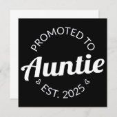 Gepromoveerd naar tante Est. 2025 I Aankondiging (Voorkant / Achterkant)