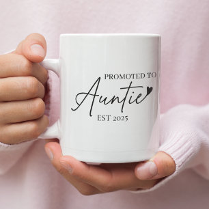 Gepromoveerd naar tante EST   Nieuwe tante cadeau Koffiemok