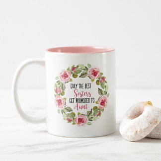 Gepromoveerd naar tante tweekleurige koffiemok