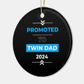 Gepromoveerd naar Twin Dad 2024 Keramisch Ornament (Links)