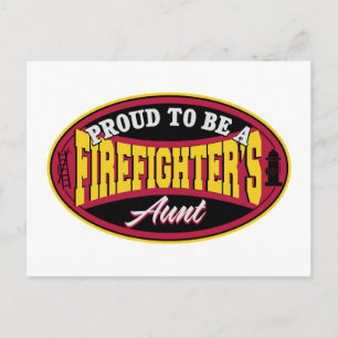 Gepromoveerd om de tante van de brandweerman te zi briefkaart