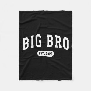 Gepromoveerd tot Big Bro EST 2026 New Brother Baby Fleece Deken