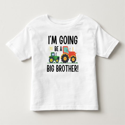 Gepromoveerd tot Big Brother Tractor, Schattige Bo Kinder Shirts (Voorkant)