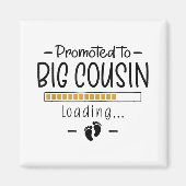 Gepromoveerd tot Big Cousin - 1e zwangerschapsaank Magneet (Voorkant)