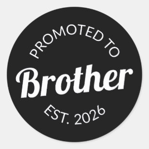 Gepromoveerd tot Broeder Est. 2026 I Ronde Sticker