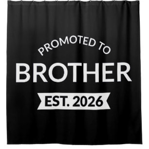 Gepromoveerd tot Broeder Est. 2026 II Douchegordijn