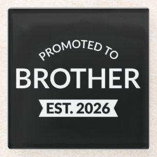 Gepromoveerd tot Broeder Est. 2026 II Glazen Onderzetter