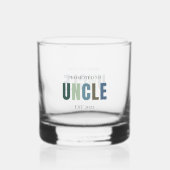 Gepromoveerd tot Grandpa EST 2025 | Gepersonalisee Whisky Glas (Voorkant)
