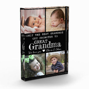 Gepromoveerd tot Great Grandma 4 Afbeelding Collag Fotoblokken