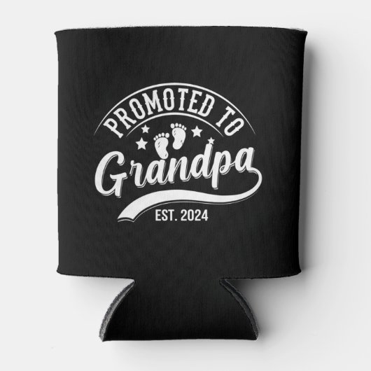 Gepromoveerd tot grootvader EST 2024 Blikjeskoeler (Voorkant)