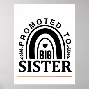 Gepromoveerd tot grote zus, grote broer shirt, 202 poster