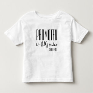 Gepromoveerd tot grote zus zwangerschap aankondigi kinder shirts