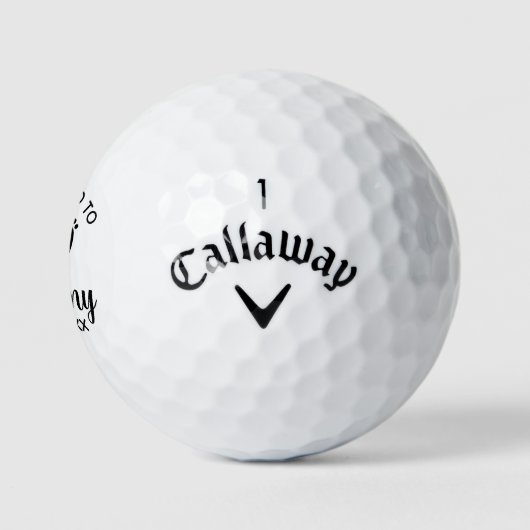 Gepromoveerd tot mama - Aangepaste zwangerschapsaa Golfballen (Logo)