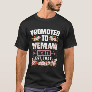 Gepromoveerd tot MEMAW Again 2026 Schattige Flower T-shirt