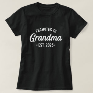 Gepromoveerd tot Oma Est 2025 Retro Oma 2025 T-shirt