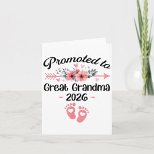 Gepromoveerd tot Oma Est 2026 Floral _1 Kaart