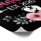 Gepromoveerd tot Oma Est 2026 Moederdag Poster (Hoek)