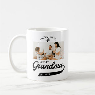 Gepromoveerd tot Oma Geboortefoto aankondiging Koffiemok