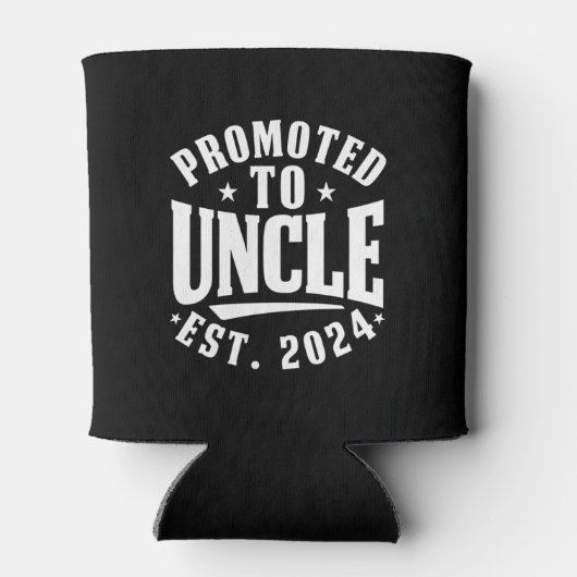 Gepromoveerd tot oom 2024 zwangerschap Aankondigin Blikjeskoeler (Achterkant)