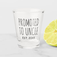 Gepromoveerd tot oom | Nieuw Baby Gift Shot Glas