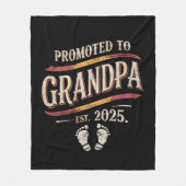 Gepromoveerd tot opa 2025 opa est 2025 fleece deken (Voorkant)