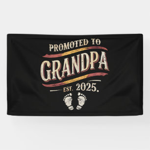 Gepromoveerd tot opa 2025 opa est 2025 spandoek