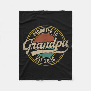 Gepromoveerd tot opa 2026 Nieuwe opa Baby Anno Fleece Deken
