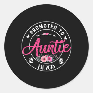 Gepromoveerd tot tante 2025 Moederdag eerste keer Ronde Sticker