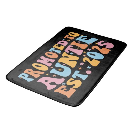 Gepromoveerd tot tante Est. 2025 III Badmat (Gekanteld)