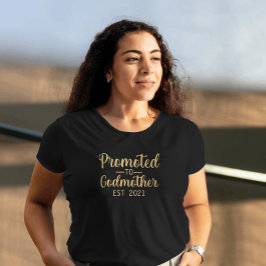 Gepromoveerd tot Typografie van de peetmoeder Aang Tri-Blend Shirt