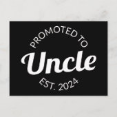Gepromoveerd tot Uncle Est. 2024 I Briefkaart (Voorkant)