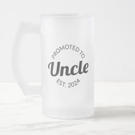 Gepromoveerd tot Uncle Est. 2024 I Matglas Bierpul