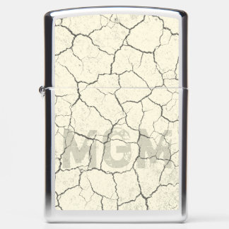Gepropt Bone White Monogrammed Zippo Lighter