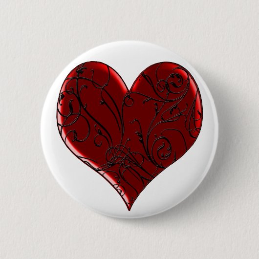 Gepropt hart Button (Voorkant)