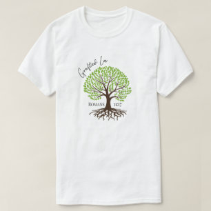 Gepropt in Jezus Savior Green Tree of Life T-shirt