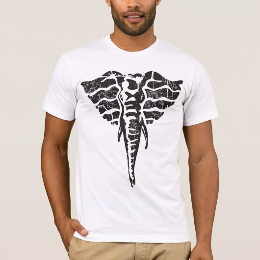 Gepropt olifant t-shirt (Voorkant)