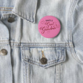 Gepruikt naar Grote Oma Faux met hart Ronde Button 5,7 Cm (In situ)