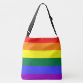 Gepruikte regenboogdoorsnede crossbody tas (Achterkant)