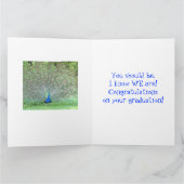 Gepruteerd als een pacock/gefeliciteerd met Afstud Kaart (Binnen)